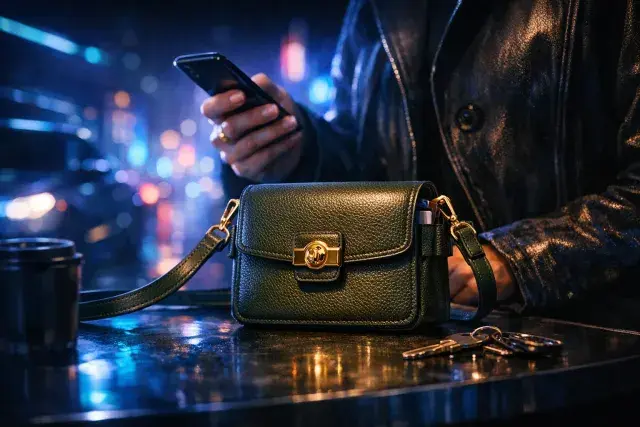 Mini Leather Bags Embrace Military Green for Refined Everyday Carry